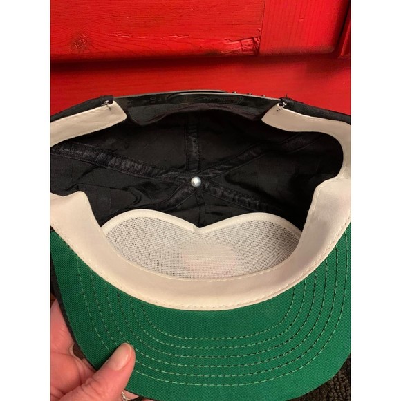 Vintage AC Racing Checkerboard Pattern Script Swingster Trucker Hat Cap USA EUC - Picture 3 of 3